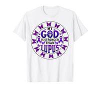 Dieu est Plus Fort Que Le Lupus ! SLE Lupus Guerrier Lupus T-Shirt