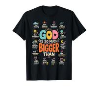 Dieu est Plus Grand Affirmations positives religieuses chrétiennes T-Shirt