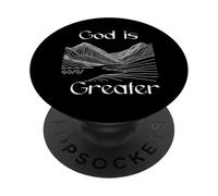 Dieu est Plus Grand PopSockets PopGrip Adhésif