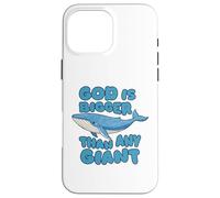 Dieu est Plus Grand Que n'importe Quelle Baleine Bleue géante, adorables Enfants chrétiens Coque pour iPhone 16 Pro Max