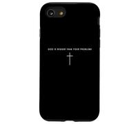 Dieu est Plus Grand Que Vos problèmes - Minimalist Christian Coque pour iPhone SE (2020) / 7/8