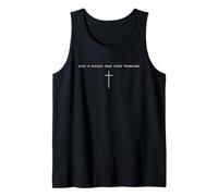 Dieu est Plus Grand Que Vos problèmes - Minimalist Christian Débardeur