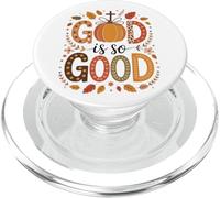 Dieu est si bon, citrouilles et feuilles d'automne PopSockets PopGrip pour MagSafe