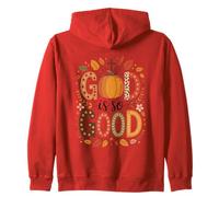 Dieu est si bon, citrouilles et feuilles d'automne Sweat à Capuche