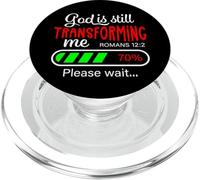 Dieu est Toujours en Train de me Transformer Romains 12:2 PopSockets PopGrip pour MagSafe
