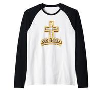 Dieu est Une Grande Foi, Une Croix, Un Esprit Positif, Une croyance Religieuse Manche Raglan