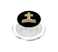 Dieu est Une Grande Foi, Une Croix, Un Esprit Positif, Une croyance Religieuse PopSockets PopGrip pour MagSafe