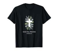Dieu fournira Genèse 22:8 Christian Botanical T-Shirt