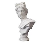 Dieu Grec Classique Du Et De Poésie Statue De Buste De Tête D'apollon Figurine De Sculpture Romaine 7,1 Cm Coloré