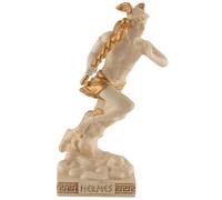 Dieu grec Hermès, miniature, fabriquée en pierre artificielle et peinte à la main avec de la peinture dorée, collection Veronese 708-77441