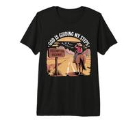 Dieu Guide Mes Pas dans Le Voyage de Foi d'une Cowgirl Occidentale T-Shirt Haut de Gamme
