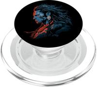 Dieu Hindou Shiva Anime Spiritual Fire Meditation Minimal PopSockets PopGrip pour MagSafe
