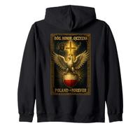Dieu, Honneur, Patrie - Pologne Catholique Sweat à Capuche