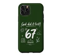 Dieu l'a Fait d'abord Genèse, Foi chrétienne, Verset 67 de la Bible Coque pour iPhone 11 Pro