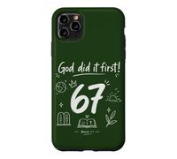 Dieu l'a Fait d'abord Genèse, Foi chrétienne, Verset 67 de la Bible Coque pour iPhone 11 Pro Max