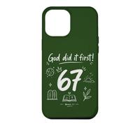 Dieu l'a Fait d'abord Genèse, Foi chrétienne, Verset 67 de la Bible Coque pour iPhone 12 Pro Max
