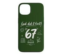 Dieu l'a Fait d'abord Genèse, Foi chrétienne, Verset 67 de la Bible Coque pour iPhone 13