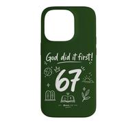 Dieu l'a Fait d'abord Genèse, Foi chrétienne, Verset 67 de la Bible Coque pour iPhone 14 Pro