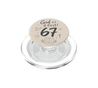 Dieu l'a Fait en Premier 67 versets bibliques sur la Foi chrétienne PopSockets PopGrip pour MagSafe