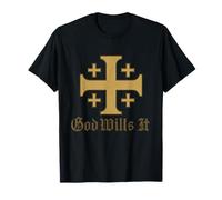 Dieu Le Veut - Deus Vult - Croix de Jérusalem T-Shirt