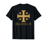 Dieu Le Veut - Deus Vult - Croix de Jérusalem T-Shirt