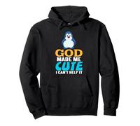 Dieu M’a Fait Mignon Je NY Peux Rien Pingouin Humor Sweat à Capuche