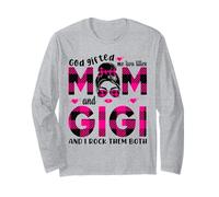 Dieu m'a donné les titres de maman et de gigi mamie pour la fête des mères Manche Longue