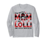 Dieu m'a donné les titres de maman et de lolli mamie pour la fête des mères Manche Longue