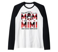 Dieu m'a donné les titres de maman et de mimi mamie pour la fête des mères Manche Raglan