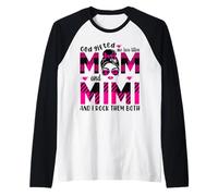 Dieu m'a donné les titres de maman et de mimi mamie pour la fête des mères Manche Raglan