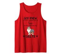 Dieu m'a donné mon Sheltie Awesome MERLE Sheltie Mom Débardeur