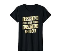 Dieu m'a envoyé Un Renne Un Renne drôle T-Shirt Graphique avec Valeur