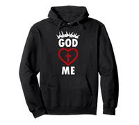 Dieu M'AIME JÉSUS CHRÉTIEN Religieux Sweat à Capuche