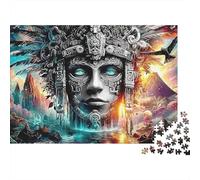 Dieu Maya Puzzle pour Adultes - 300 Piece Style Cartoon Casse-tête, Activité Apaisante & Décoration Maison Premium (300pcs (40x28cm))