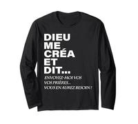 Dieu Me Créa Et C'est Là Le Problème Râleur Râleuse Chiante Manche Longue