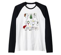 Dieu Merci, C'est Une Ironie Commerciale de Noël Manche Raglan