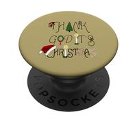 Dieu Merci, C'est Une Ironie Commerciale de Noël PopSockets PopGrip Adhésif