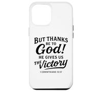 Dieu merci Corinthiens Verse de la Bible Foi Écriture Prière Coque pour iPhone 12 Pro Max