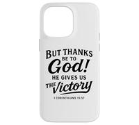 Dieu merci Corinthiens Verse de la Bible Foi Écriture Prière Coque pour iPhone 14 Pro Max