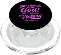 Dieu Merci Corinthiens Verse de la Bible Foi Écriture Prière PopSockets PopGrip pour MagSafe