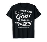 Dieu merci Corinthiens Verse de la Bible Foi Écriture Prière T-Shirt