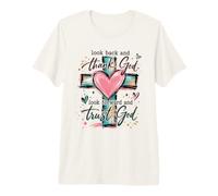 Dieu Merci, Fais Confiance à Dieu, Foi chrétienne, Croix, cœur T-Shirt Haut de Gamme