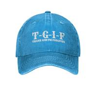 Dieu Merci, Je suis pardonné Chapeau TGIF Christ jésus Croix 2024 Casquette de Baseball