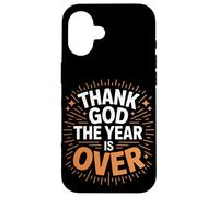 Dieu merci, l'année est terminée, réveillon du Nouvel An Coque pour iPhone 16