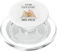 Dieu n'a Pas Encore Fini La Foi surmonte la Peur, C'est Toujours la Bible Qui envoie de l'espoir PopSockets PopGrip pour MagSafe
