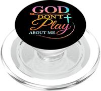 Dieu ne Joue Pas avec Moi, Foi inspirante, Dicton Amusant PopSockets PopGrip pour MagSafe