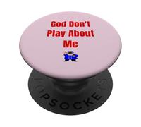 Dieu ne Joue Pas avec Moi PopSockets PopGrip Adhésif
