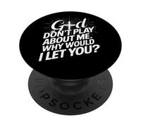 Dieu ne Joue Pas avec Moi, Pourquoi Te laisserais-Je Faith Cross ? PopSockets PopGrip Adhésif