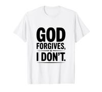 Dieu ne me pardonne Pas T-Shirt Graphique avec Valeur