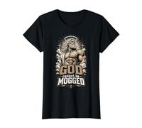Dieu ne Peut Pas être moqué T-Shirt Graphique avec Valeur, Femme, Noir, M